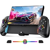 NexiGo Hall Effect Gripcon for Switch 2, 4K HDMI Output for TV Mode, Ergonomic Handheld Controller with Hall Sensing Joysticks &amp; Triggers, RGB Lights, Mapping, 6-Axis Gyro, Turbo, Black