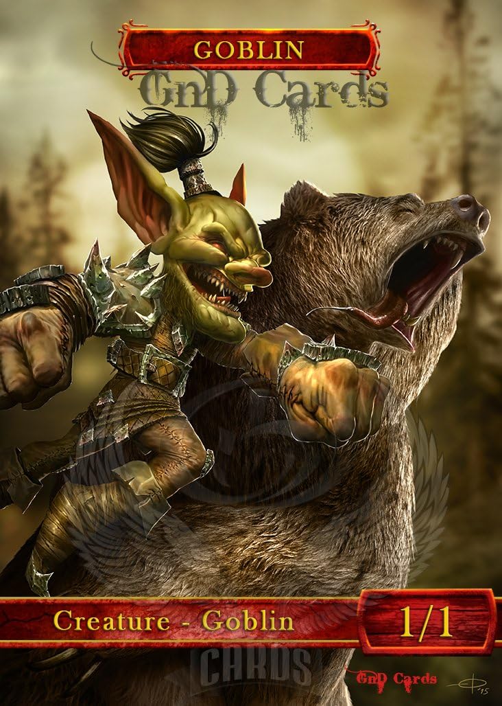 3X Goblin #5 Custom Altered Tokens (for Goblin Rabblemaster)