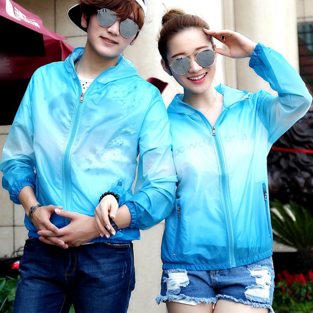 couple anti-uv activewear quick-dry windproof sport camping jacket outdoor coat
