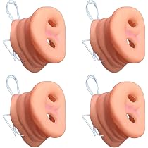 POFET Lot De 4 Nez De Cochon Pour Costume Halloween - Accessoires Animal Avec Bande Élastique