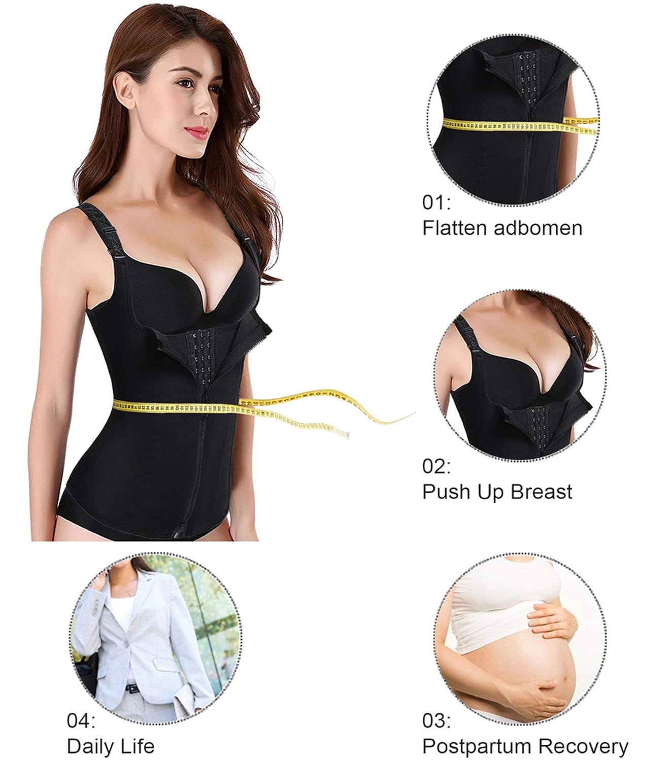 Maternity Support Belt Postpartum Waist Trainer Abdominal Back Support Belly Band Shapewear Girdles Hourglass Body Recovery Waist Cincher: Industrial & Scientific