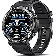 PYRODUM Smart Watches for Men-Bluetooth Call, 1.52" Military Smart Watch for Android iPhone, Waterproof Fitness Watch with 24/7 Heart Rate/BP/Sleep Tracker, 118 Sports Modes, Rugged Hybrid Smartwatch