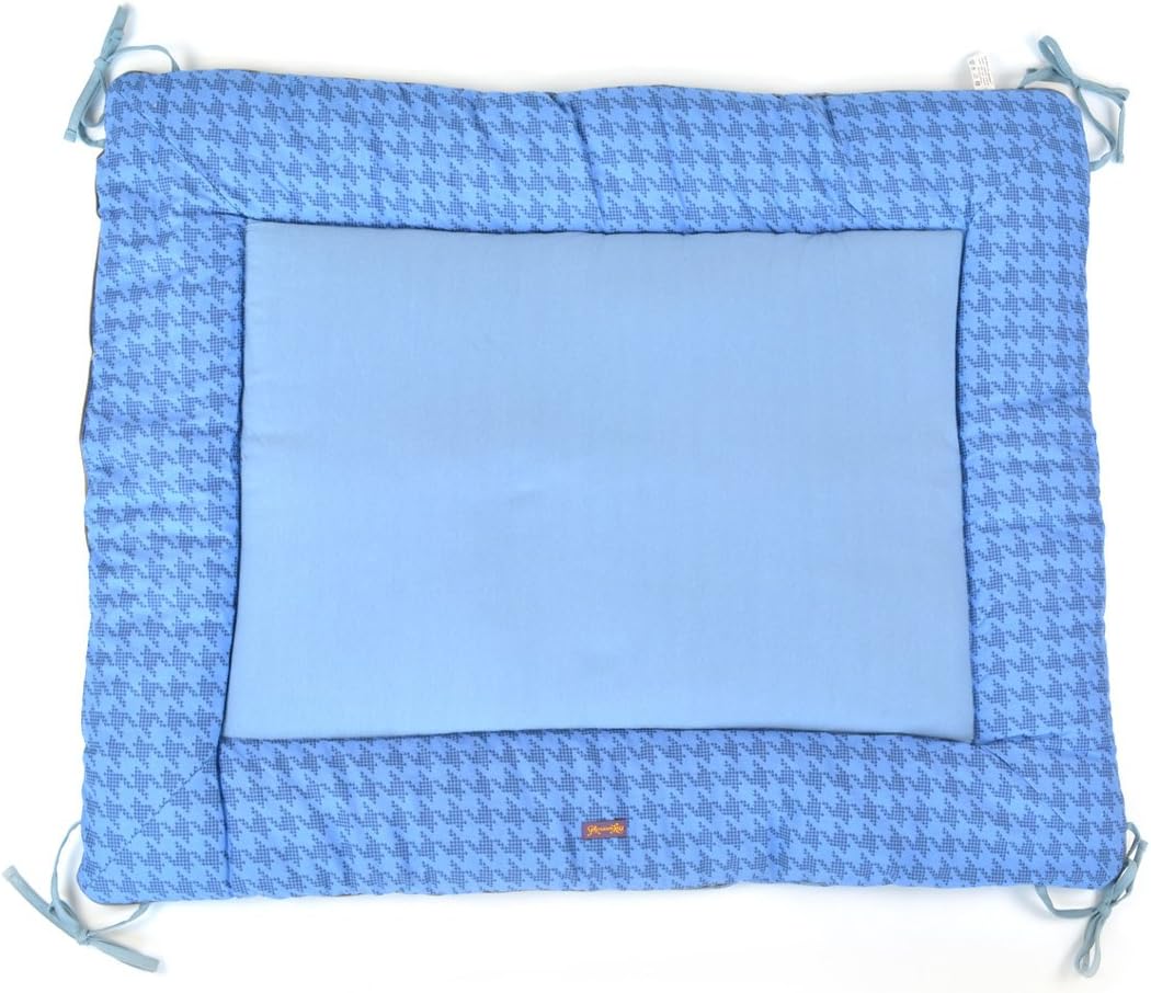 Glorious Collection Lou Playpen Blanket 95 x 75 cm – 100% Organic Cotton – Sky Blue