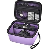 Vlogging Camera Case Compatible with for Duluvulu/for VJIANGER/for JGIPL/for TEBNGIHNM 4K Digital Cameras for Youtube. Vlog Camera Carrying Storage for Lens, Cable and Other Accessories - Purple