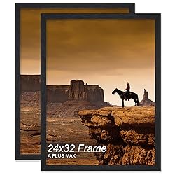 A PLUS MAX 24x32 Frame Set of 2, Black Engineered