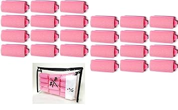 Schlafwickler 25 mm - Schaumstoffwickler Set - 24 Stck. + Kosmetiktasche (von deutschem Friseurbedarf-Fachhändler!)