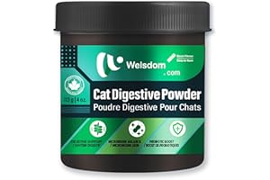 Welsdom Pets Cat Digestive Health Powder | Prebiotic & Probiotic Blend for Optimal Gut Support