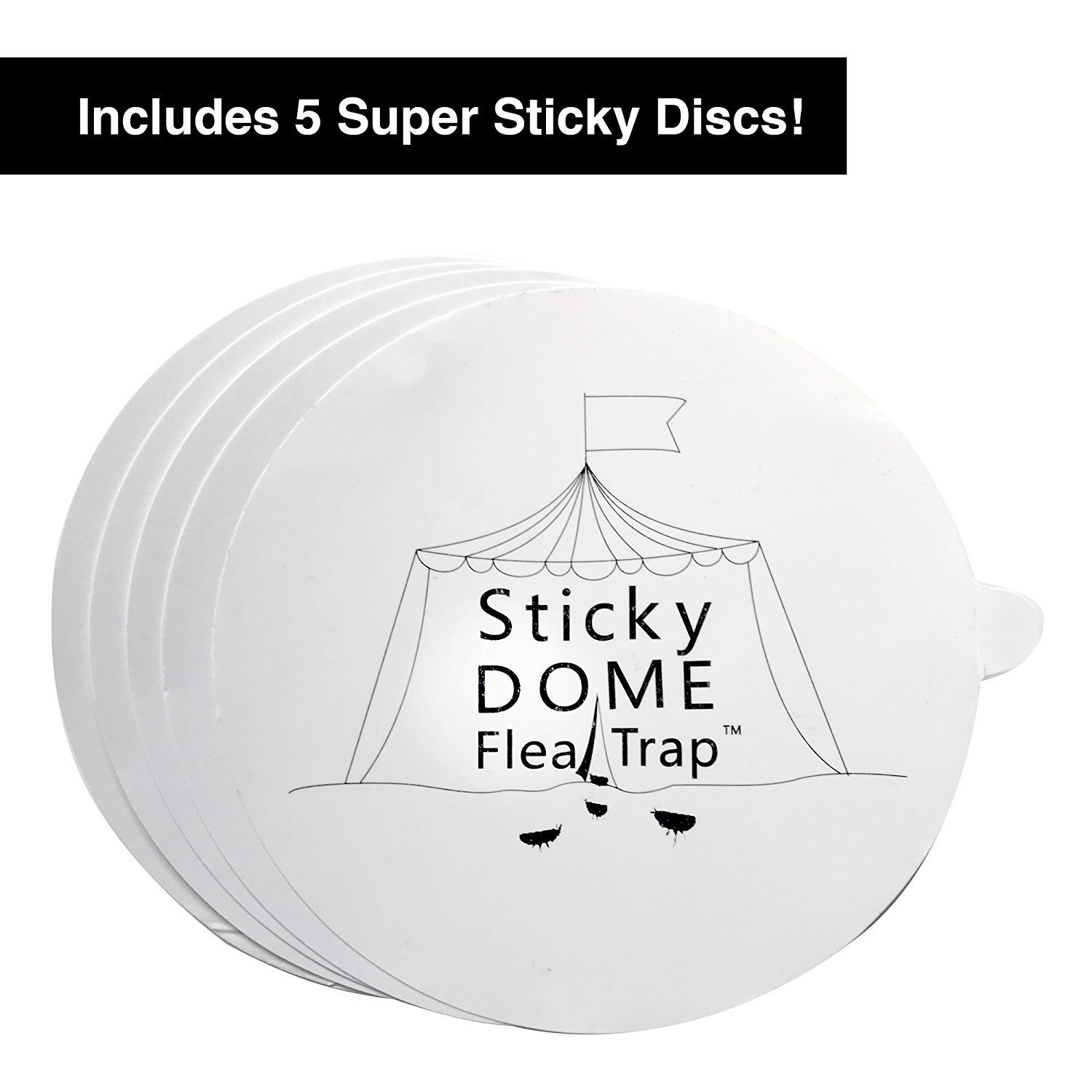 Hoont Indoor Plug-in Electric Sticky Flea Trap with Light and Heat Attracter (Includes 5-Adhesive Glue-Boards) / Eliminates Fleas, Bed Bugs, Flies, Etc. - For Residential and Commercial Use [UPGRADED]