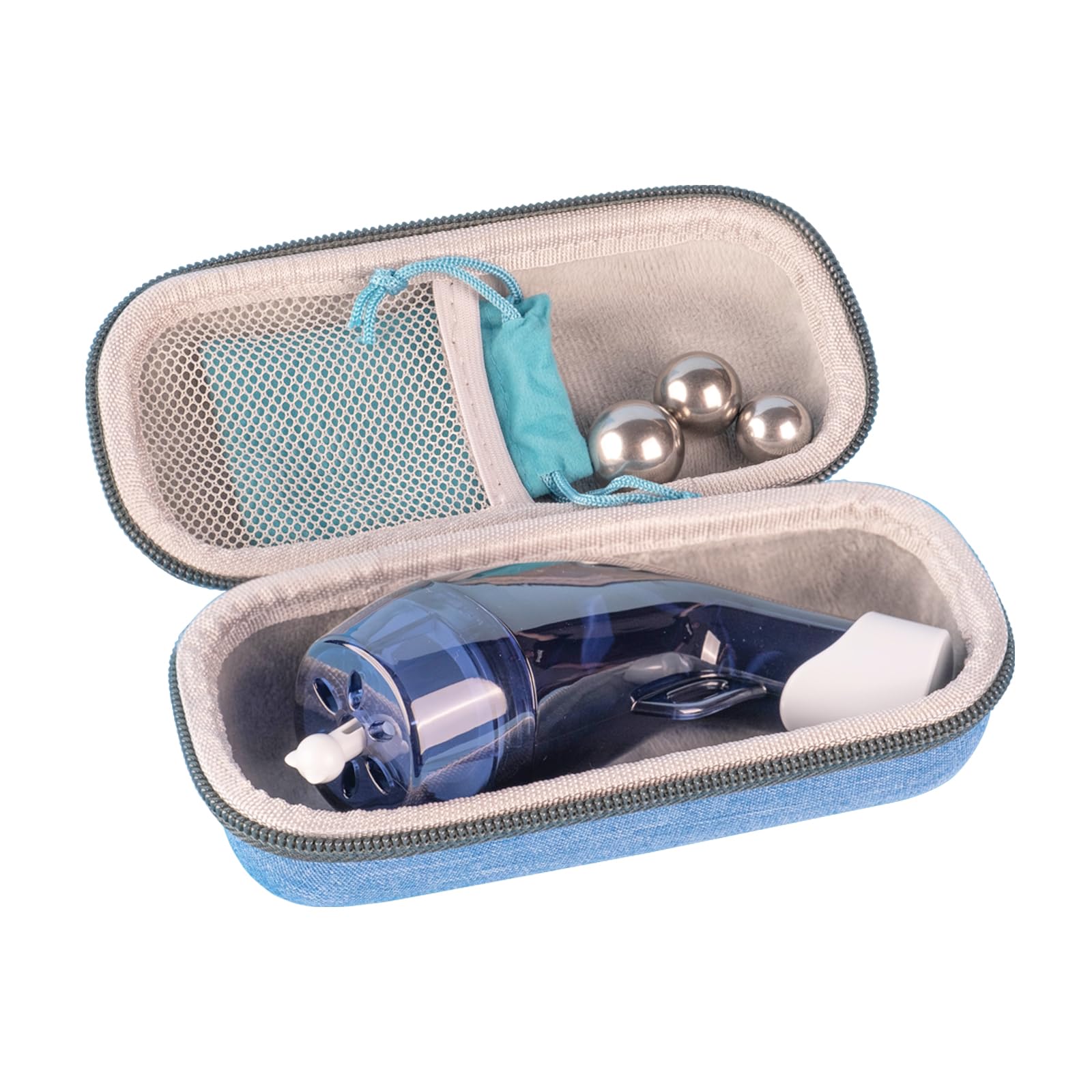 Sonmol Breathing Trainer with Travel Case, Portable Lung Trainer with 3 Resistance Steel Ball , Breathing Exercise Device for Lungs Not for Nasal Irrigation