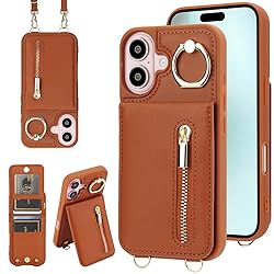 Jcxtrombulous Crossbody Wallet Case for iPhone 16