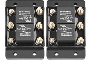 Farpida 2Pcs 5541100 24452 Forward and Reverse Relay Module Fit for Tarp or Winch Motor, Snow Plow & Lift Replace 5541100 ATP0110 12VDC 50A Polarity Module for Marine Jack Plate