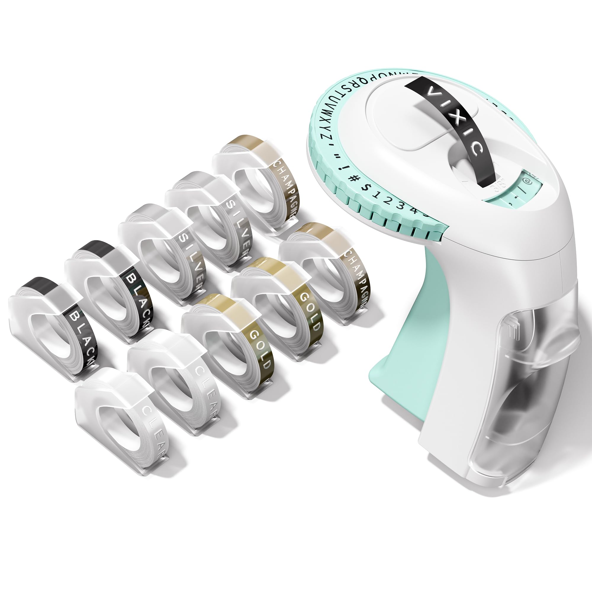 Embossing Label Maker with 10 Tapes, Vixic Omega S