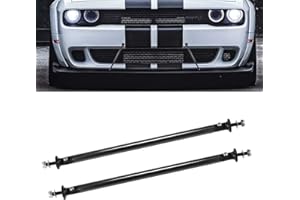 x xotic tech 2pc Adjustable 7.87'' Front Bumper Lip Splitter Diffuser Strut Rod Tie Bars Compatible with Most Vehicles [Carbon Fiber Pattern]
