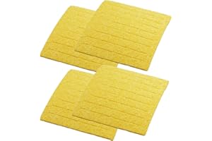 Weller TC205 ( PACK OF 4) Solder Tip Cleaning Sponge with Slits, 2-5/8" x 2-5/8 x 5/8"