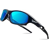 AODUOKE Kids Sunglasses Boys Girls Sports Polarized Sunglasses for kids Child Youth Baseball Beach Sun Glass with Strap