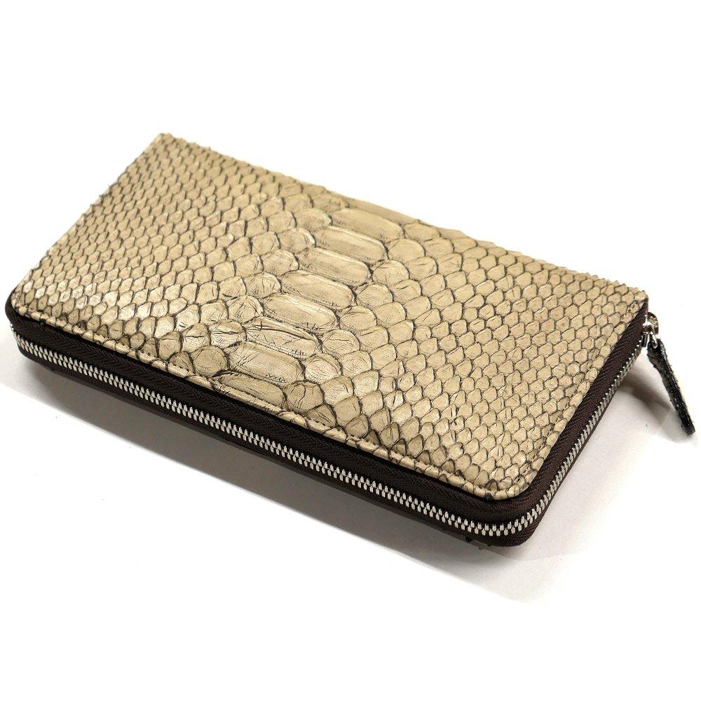 新作 カード収納 大容量 ヘビ革 パイソン ラウンドファスナー 本革 メンズ レディース 長財布 Ze1114 Beige 日本製 B07ks13z ベージュ ゼブラ柄 メンズバッグ財布 Www Wwmp Org Za