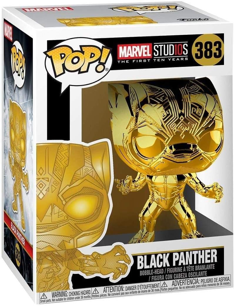 gold black panther funko pop