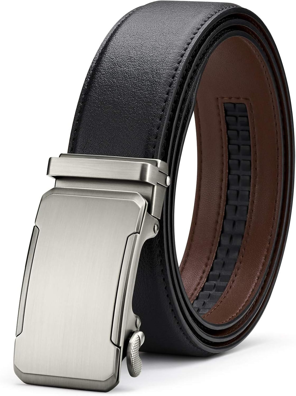 Bestkee Genuine Leather Ratchet Belts 