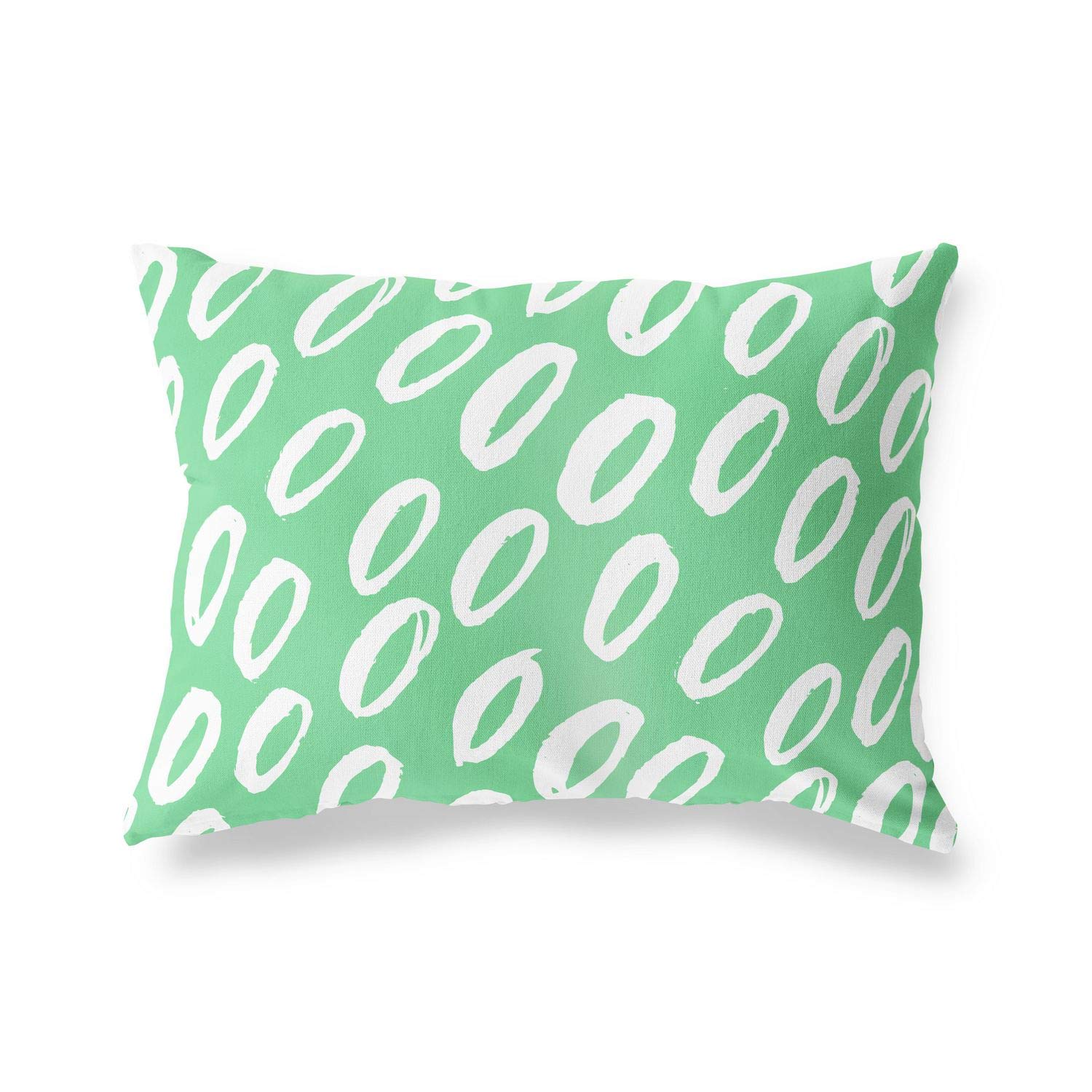 BonaMaison Decorative Cushion Cover, Petrol Green-White Throw Pillow Covers, Home Decorative Pillowcases for Livingroom, Sofa, Bedroom, Size: 45X60 Cm - Designed and Manufactured in Turkey