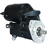 OEG Parts Black Starter Fits Harley Davidson FLHS FLHTC FLHTCU FXRS FXSTC | 1.4kW, CW, 18T; Early 1/4-20 output shaft; Also fits Harley Davidson Fat Boy, Low Rider, Softail, Tour Glide and Dyna