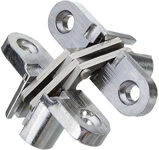 Bisagra oculta - SODIAL(R)2 piezas de bisagra oculta de acero