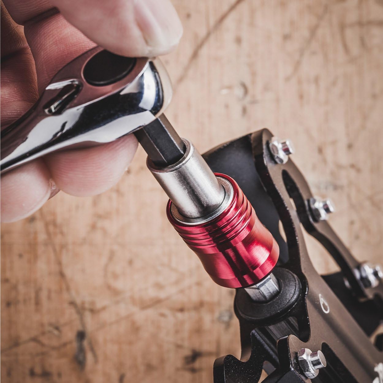 Pro Bike Tool Mini Ratchet Tool Set - Reliable and Stylish Multitool Repair Kit for Road and Mountain Bikes - Versatile EDC Multi Tool for Your Bicycle, Home or Work - Hard Case Pouch : Sports & Outdoors