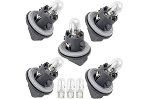 Svicari 5PCS Rear Bumper Taillight, Stop Brake Tail Lamp, Backup Reverse Light Adapter Sockets Compatible With Audi Q3 Q5 Q7 