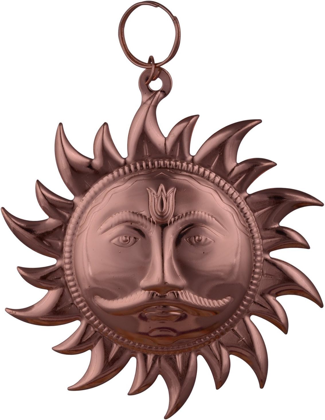 ShubhBhakti™ Copper Plated Surya Narayan Yantra (10 cm X 10 cm)/Surya Wall Hanging