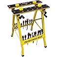 Performance Tool W54025 Portable Multipurpose Workbench and Vise (200 lbs Capacity) , Yellow