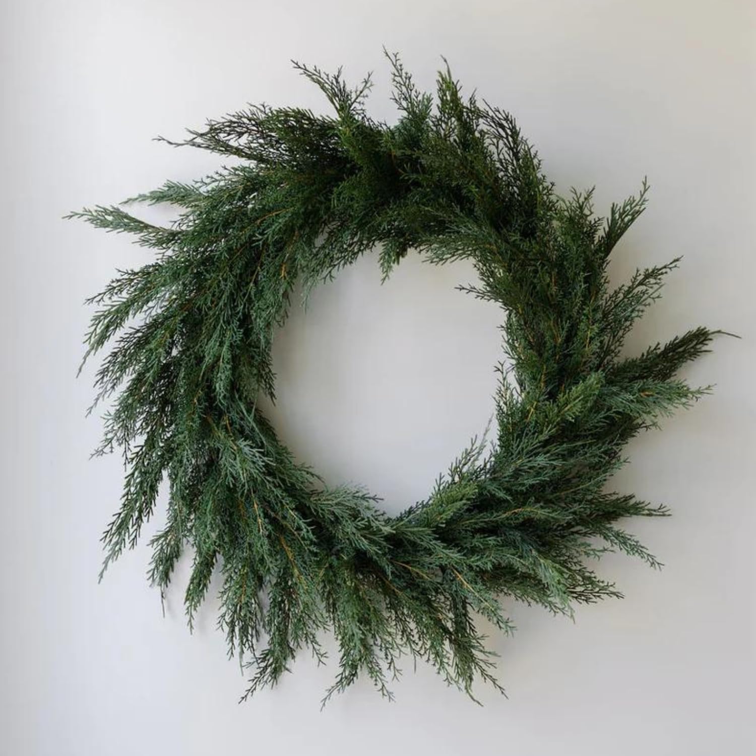 Photo 1 of CG Hunter Holiday Collection Cedar Wreath, Premium Artificial Indoor and Outdoor Large 30" Cedar Christmas Wreath, Christmas Decorations and Holiday Greenery