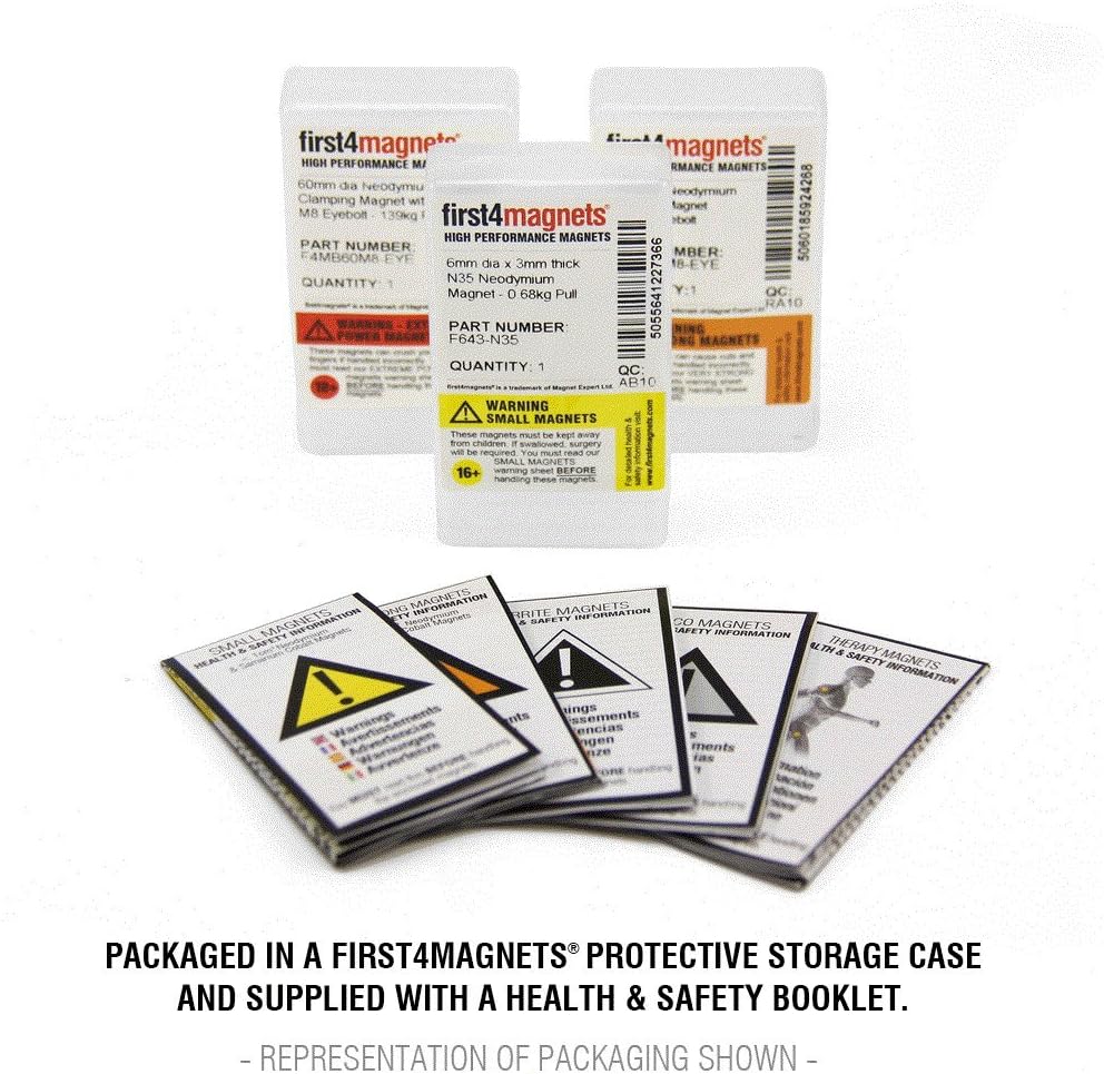 Expert® 25 x 5 x 5mm thick N42 Neodymium 4.3kg Pull ( Pack of 10 ) BigaMart