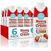 Blue Valley Heavy Whipping Cream 8Fl Oz Shelf Stable Ultra-Pasteurized Heavy Cream &ndash; Kosher And Grass Fed-Grade A dairy ideal for Desserts, Cooking