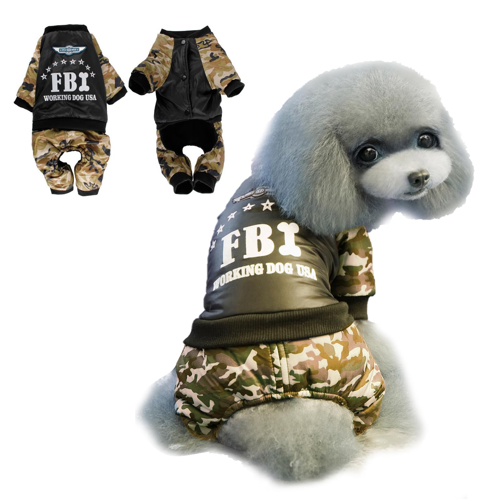 PETCUTE Dog Coat Dog Hoodie Dog Coats Pet Clothes Warm Dog Jacket Dog clothes