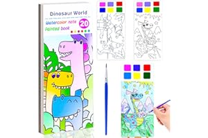 BAOXUE Water Coloring Books for Kids Ages 4-8,Pocket Watercolor Painting Book Kit for Toddlers,Kids Water Color Paint Set Art Crafts,Mini Travel Water Coloring Book,Gifts for Girls Boys