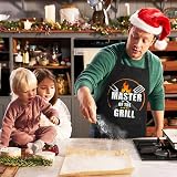 umboom Men's Funny BBQ Apron Black Chef Grilling Gift Dad Husband Boyfriend view 7
