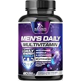 Multivitamin for Men - Once Daily Mens Multivitamins - Comprehensive Multi-Vitamin with Optimal Vitamin Bioavailability - Essential Vitamins A, C, D, E, &amp; Zinc Formula - Bottled in USA - 60 Capsules