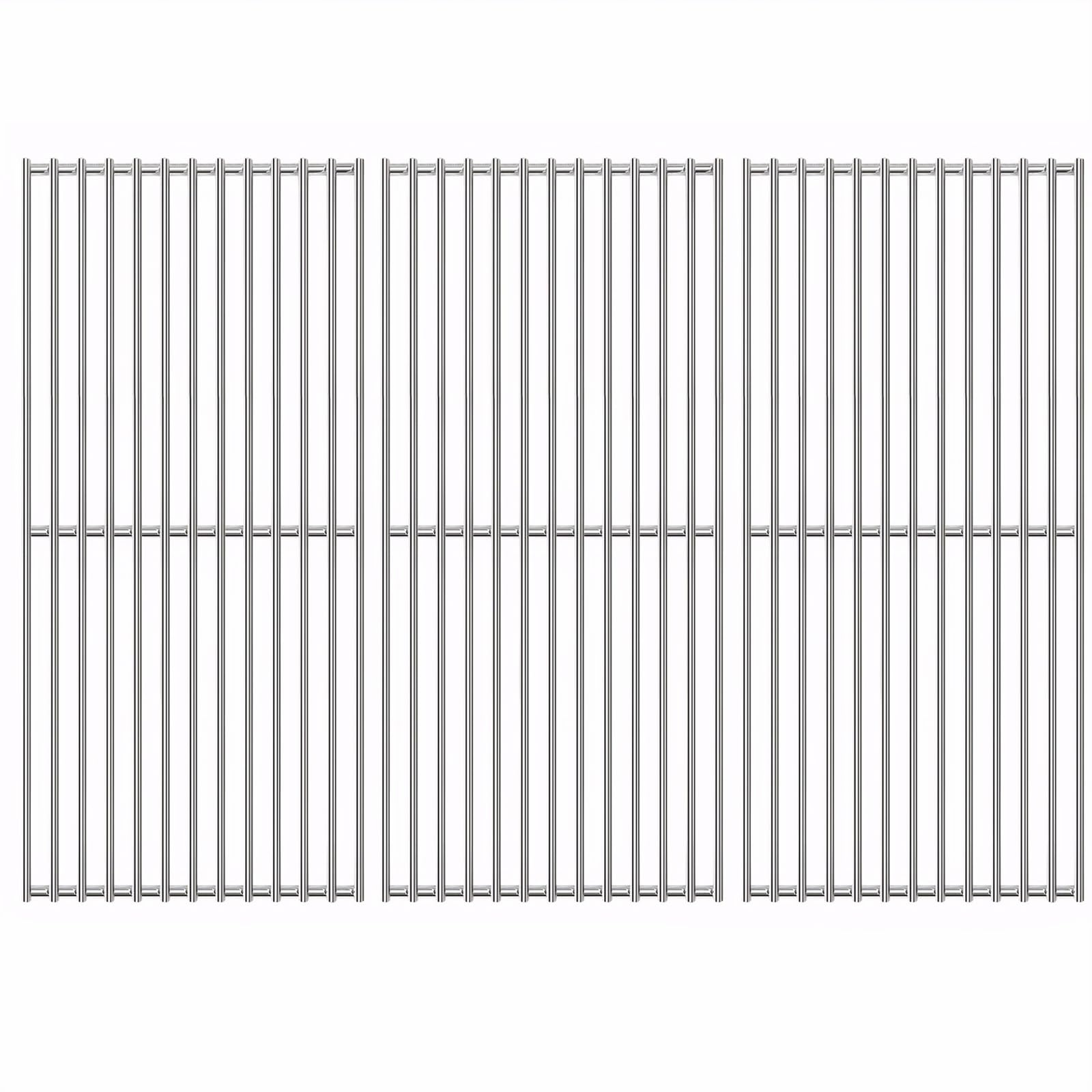 GFTIME 41.5 x 23.5cm Stainless Steel Cooking Grate for Burnhard Big FRED Gasgrill Barbecue, 3 PACK