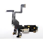 Charging Port Dock Connector Flex Cable for iPhone 14 Pro 6.1inch (White) | Charging Port Board Dock Connector Flex Cable Replacement for iPhone 14 Pro 6.1inch (White)