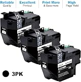 JoyPrinting LC3219XL Black Ink Cartridges 3 Pack for Brother MFC-J5330DW J5730DW view 2