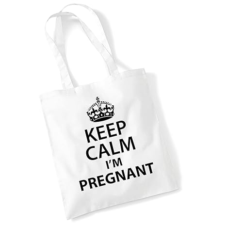 Amazoncom Tote Bags For Women Keep Calm Im Pregnant