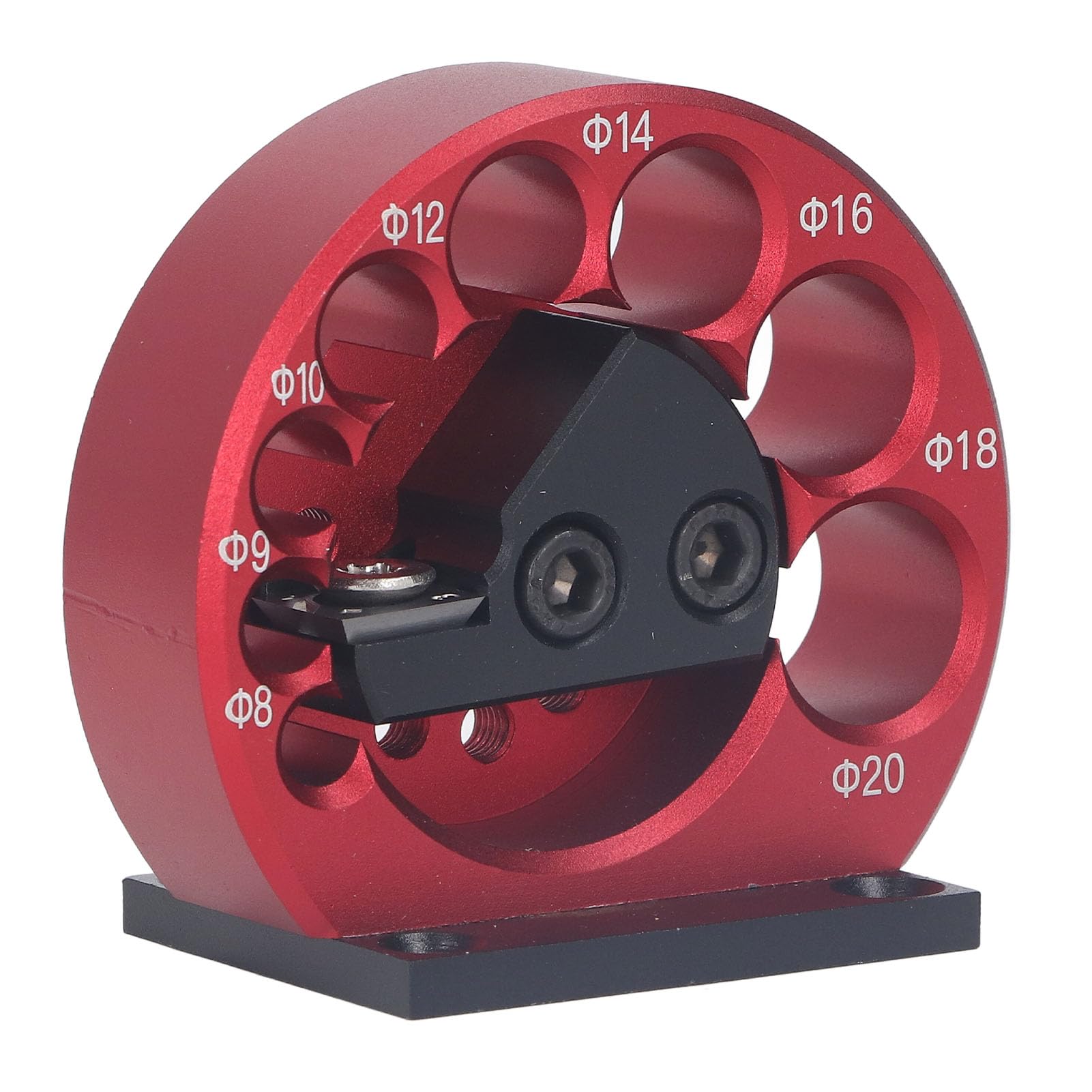 Generic Dowel Jig Kit, Dowel Maker 8 to 20mm, Aluminum Alloy, Red