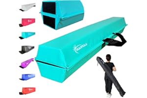 MARFULA Balance Beam - Folding Floor Gymnastics Equipment for Kids, Non Slip Base - 6 FT to 10 FT for Home Gym Use