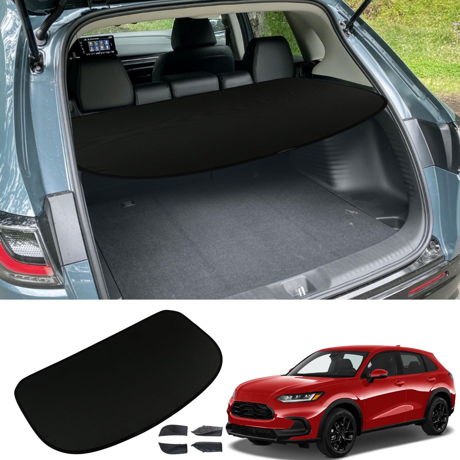 Photo 1 of Marretoo for 2023 2024 2025 Honda HRV Cargo Cover for Honda HR-V Accessories Cargo Trunk Cover Factory Style Black Trunk Security Shield Shade