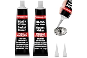 EIGTWEN 170g RTV Silicone Gasket Maker, Black Silicone Sealant Shockproof and Leakproof, High Temperature Resistant, RTV Sealant Can be Used in Engines, Transmissions, Superchargers and All Types of Gaskets