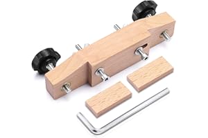 Facmogu Solid Maple Guitar Bridge Clamp, Entry Level Bridge Clamp Acoustic Luthier Tools with Cork Gasket & L-Wrench, Wooden Guitar Bridge Clamp for Classical/Acoustic Guitar Accessory Luthier Tools