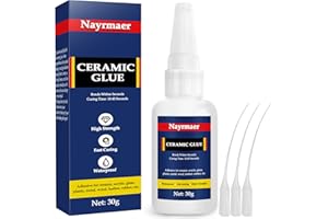 NAYRMAER Ceramic Glue, Adhesive for Porcelain and Pottery Repair for Pottery, Porcelain, Glass, Plastic, Metal, Rubber and DIY Craft (Ceramic Glue, 1)