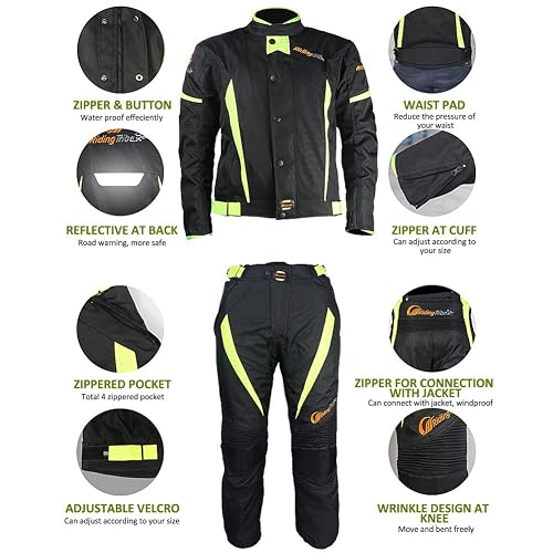 Riding Tribe JK-37 Motorcycle Racing Jecket and Pants Suit with