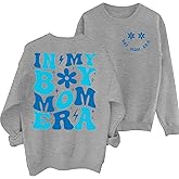 ELDPS Mama Women's Boy Mom Era Crewneck Pullover Tops