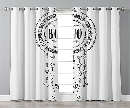 Amazon Com Iprint Stylish Window Curtains Feather House