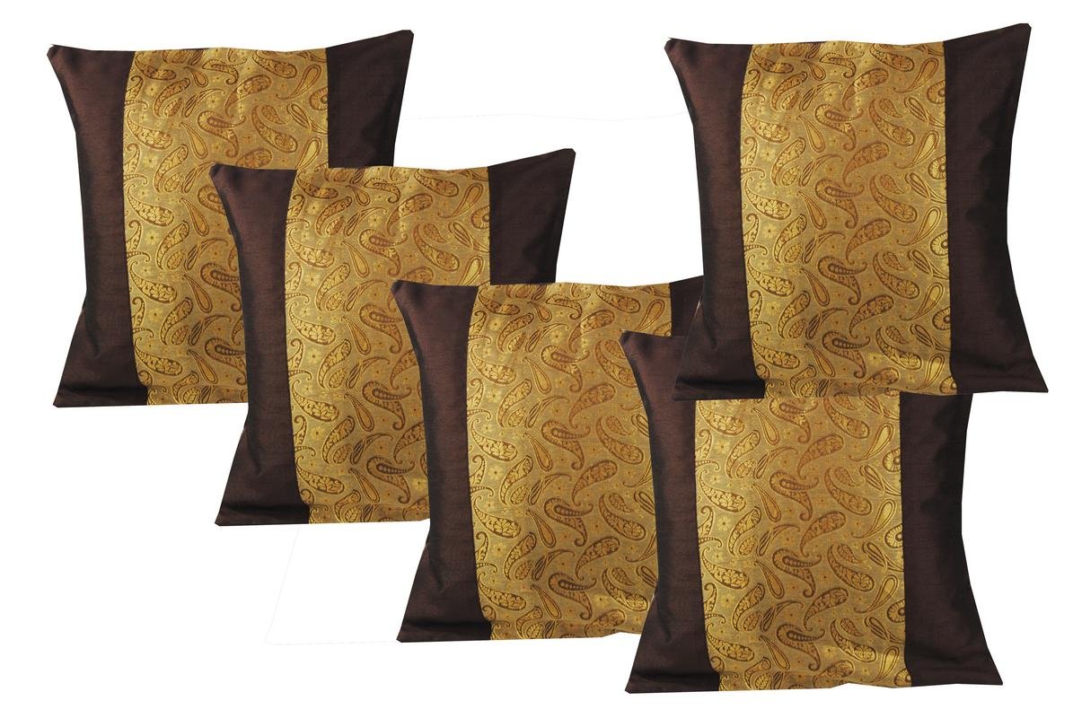 Cushion Cover 16"x 16" (40cm x 40 cm) Set of 5 pcs. Amazon.in